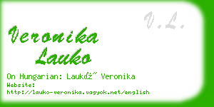 veronika lauko business card